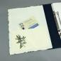 Preview: Ordner Ringbuch A5 blau floral Steckfach